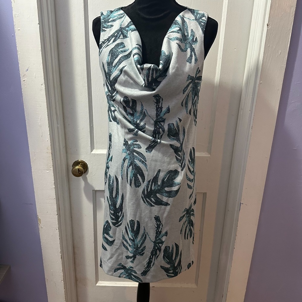 Tyler‎ Boe Green Leaf Pattern Tank Dress in S